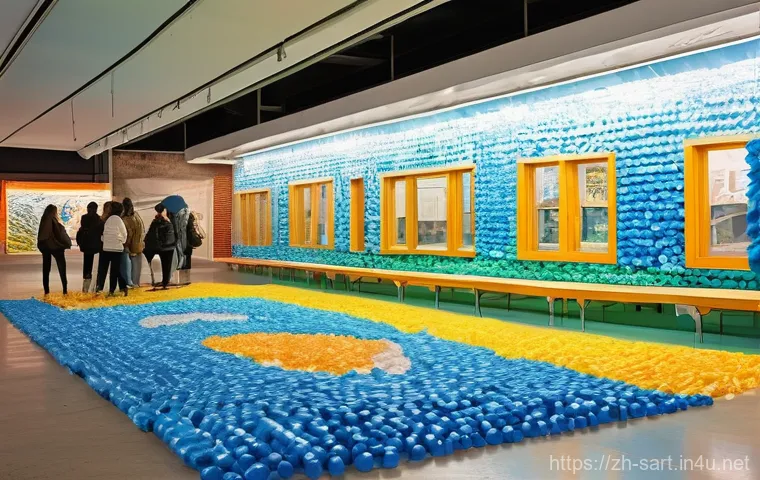 지하철 아트와 기술 혁신 - **Prompt 2: Immersive Nature Tunnel Journey**
    "Inside a futuristic subway tunnel, the walls and ...