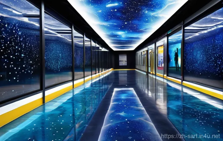 지하철 아트와 동시대 미술 - **Beijing Subway Line 2: Old Beijing City Gate Mural**
    A highly detailed and realistic mural art...